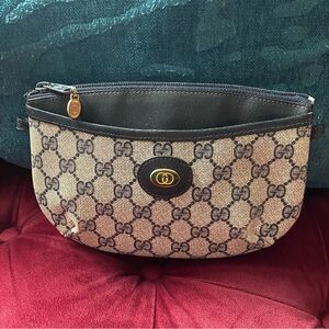 Vintage Gucci GG Supreme Accessory Collection Pouch Pouchette Clutch Crossbody